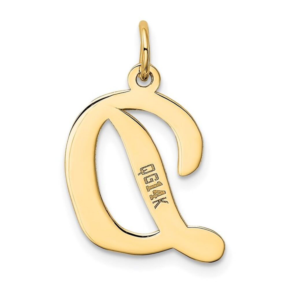 Kazi Luxury 14k Yellow Gold Large Script Letter D… - image 3
